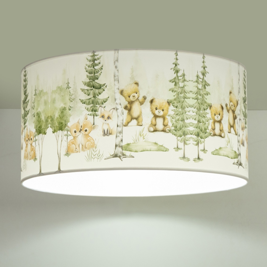 Dječje stropno svjetlo KIDS ROOM 1xE27/60W/230V, promjer 40 cm, s motivom životinja