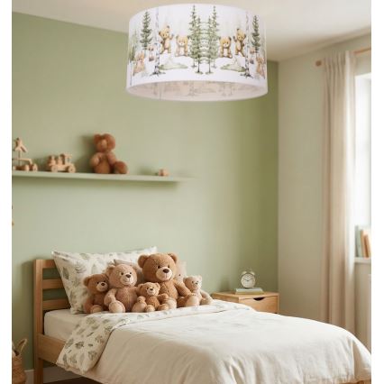 Dječje stropno svjetlo KIDS ROOM 1xE27/60W/230V, promjer 40 cm, s motivom životinja