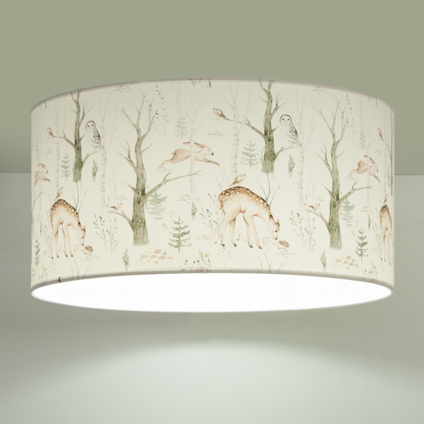 Dječje stropno svjetlo KIDS ROOM 1xE27/60W/230V Ø 40 cm s motivom životinjica