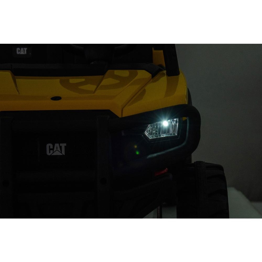 Dječji električni automobil CAT 60W/7500 mAh žuta/crna + daljinski upravljač