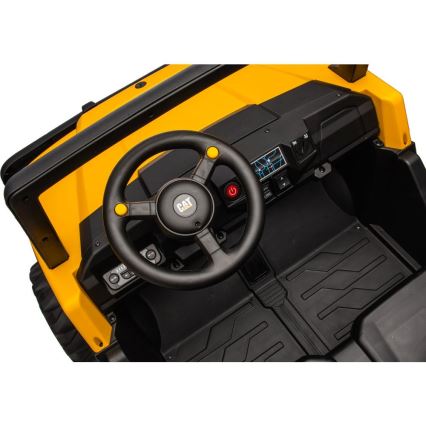 Dječji električni automobil CAT 60W/7500 mAh žuta/crna + daljinski upravljač