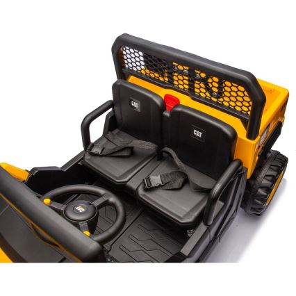 Dječji električni automobil CAT 60W/7500 mAh žuta/crna + daljinski upravljač