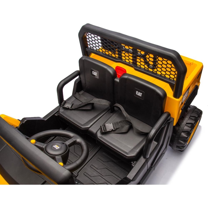 Dječji električni automobil CAT 60W/7500 mAh žuta/crna + daljinski upravljač