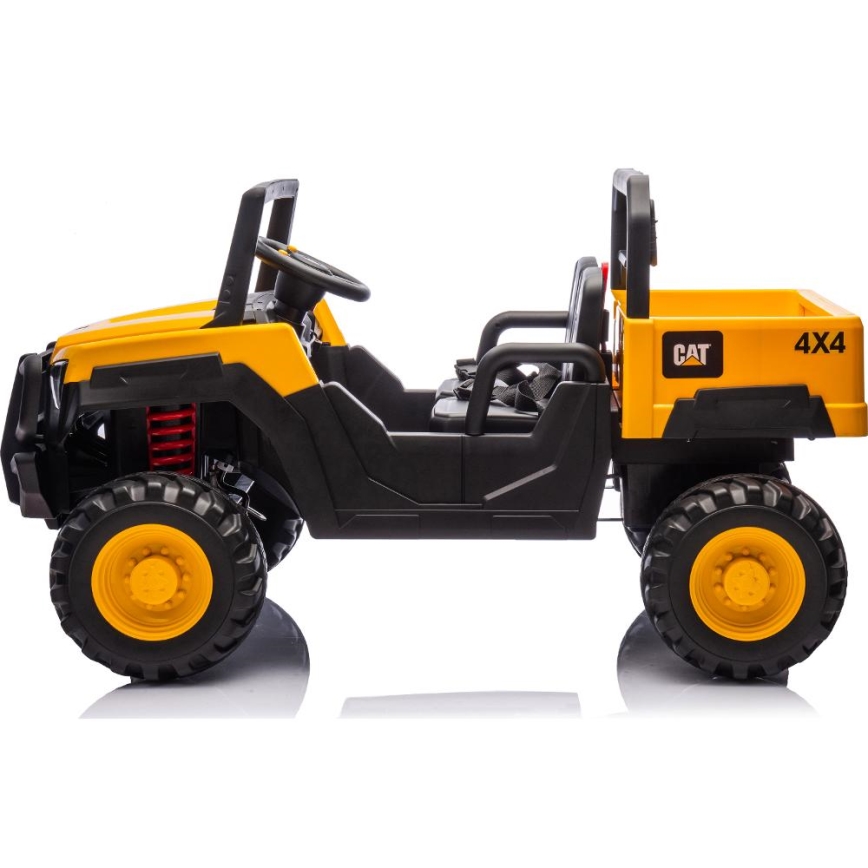 Dječji električni automobil CAT 60W/7500 mAh žuta/crna + daljinski upravljač