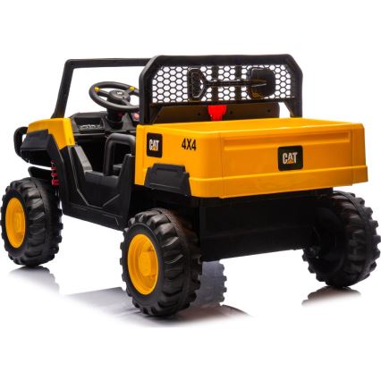 Dječji električni automobil CAT 60W/7500 mAh žuta/crna + daljinski upravljač