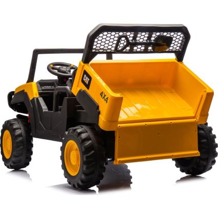 Dječji električni automobil CAT 60W/7500 mAh žuta/crna + daljinski upravljač