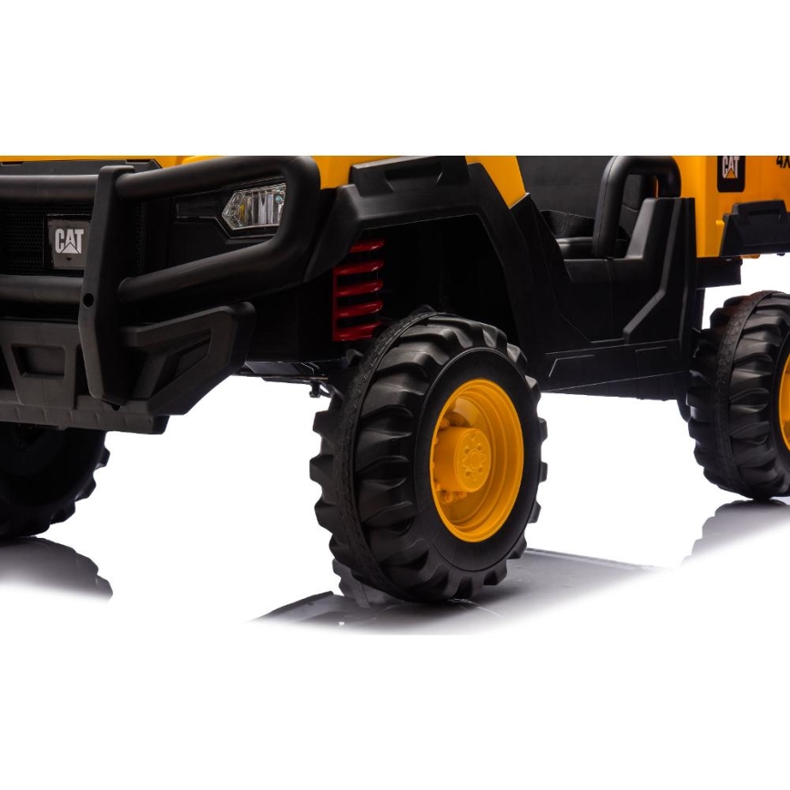 Dječji električni automobil CAT 60W/7500 mAh žuta/crna + daljinski upravljač