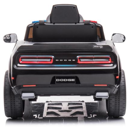 Dječji električni automobil Dodge Challenger Policija 50W/4500 mAh  crna/bijela
