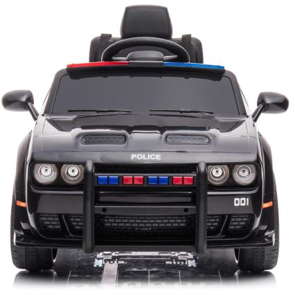 Dječji električni automobil Dodge Challenger Policija 50W/4500 mAh  crna/bijela