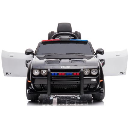 Dječji električni automobil Dodge Challenger Policija 50W/4500 mAh  crna/bijela