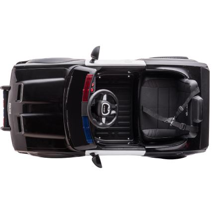 Dječji električni automobil Dodge Challenger Policija 50W/4500 mAh  crna/bijela