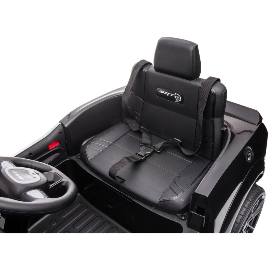 Dječji električni automobil Dodge Challenger Policija 50W/4500 mAh  crna/bijela