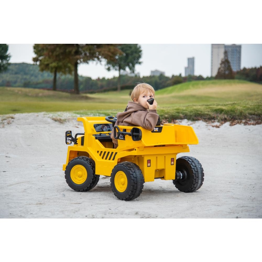 Dječji električni automobil Kamion CAT 60W/4500 mAh žuta/crna