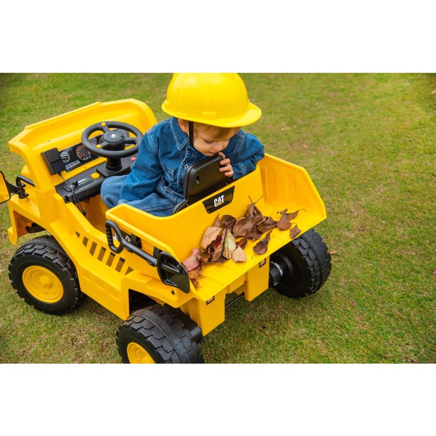Dječji električni automobil Kamion CAT 60W/4500 mAh žuta/crna