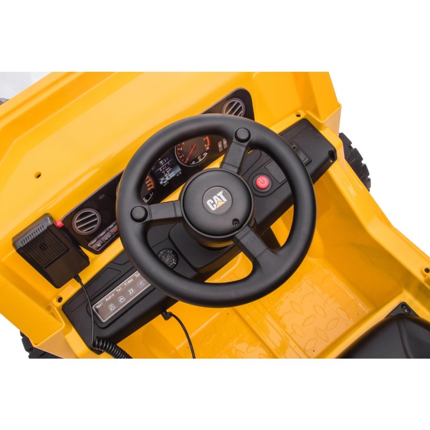 Dječji električni automobil Kamion CAT 60W/4500 mAh žuta/crna