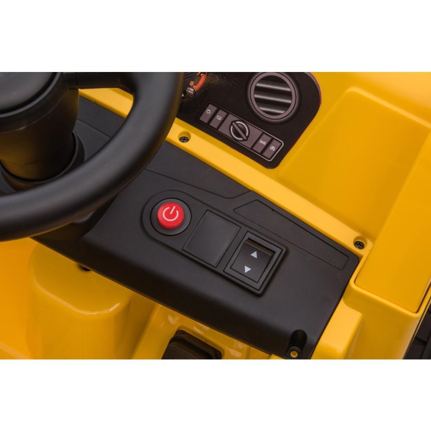 Dječji električni automobil Kamion CAT 60W/4500 mAh žuta/crna