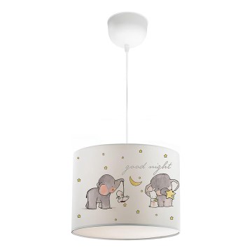 Dječji luster CANDY 1xE27/40W/230V bijela/bež