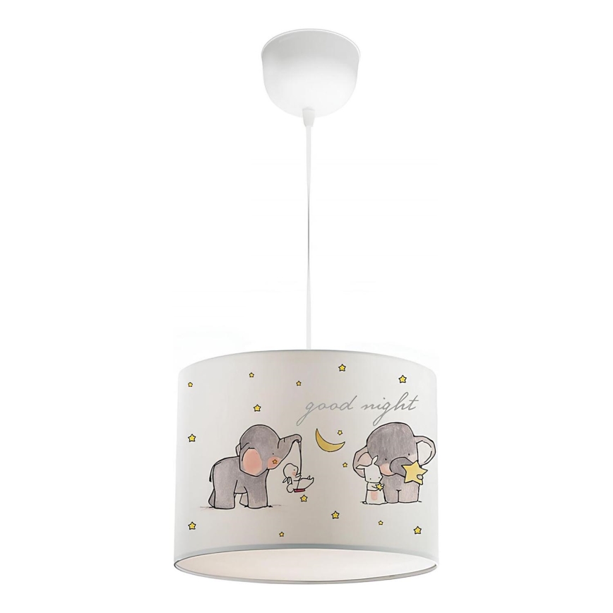 Dječji luster CANDY 1xE27/40W/230V bijela/bež