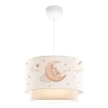 Dječji luster CANDY 1xE27/40W/230V bijela/bež