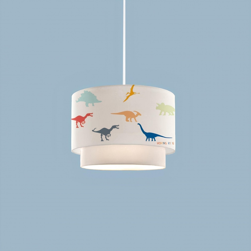 Dječji luster CANDY 1xE27/40W/230V bijela/šarena