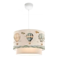 Dječji luster CANDY 1xE27/40W/230V bijela/šarena