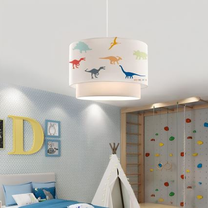 Dječji luster CANDY 1xE27/40W/230V bijeli/šaren