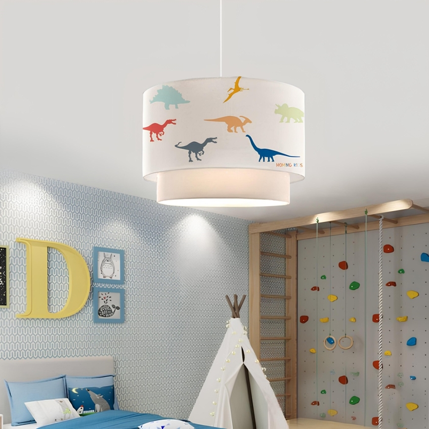 Dječji luster CANDY 1xE27/40W/230V bijeli/šaren