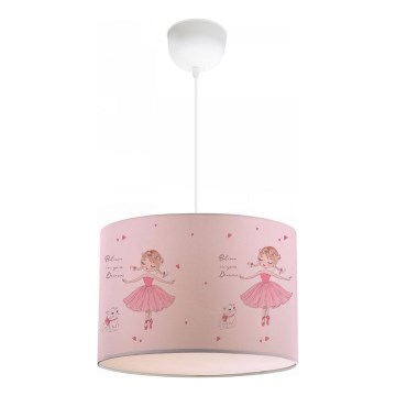 Dječji luster CANDY 1xE27/40W/230V ružičasta