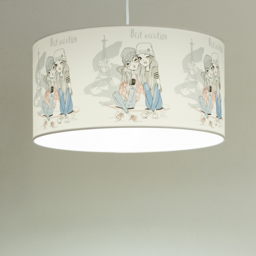 Dječji luster GIRLS VIBES 1xE27/60W/230V promjer 40 cm Paris