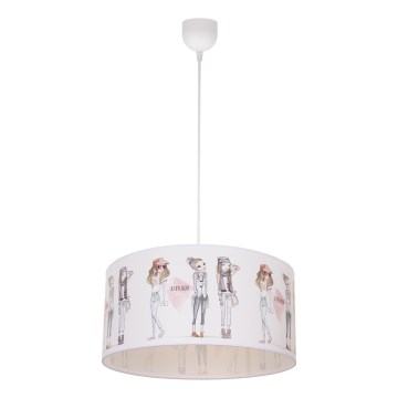 Dječji luster GIRLS VIBES 1xE27/60W/230V, promjer 40 cm, za djevojčice