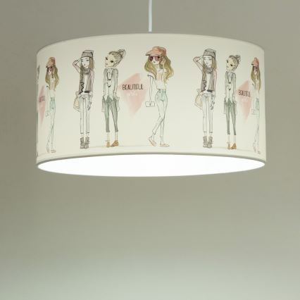 Dječji luster GIRLS VIBES 1xE27/60W/230V, promjer 40 cm, za djevojčice