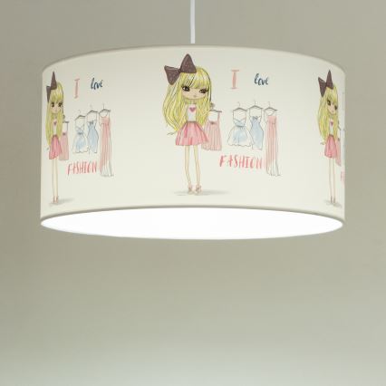 Dječji luster GIRLS VIBES 1xE27/60W/230V Ø 40 cm Obožavam modu