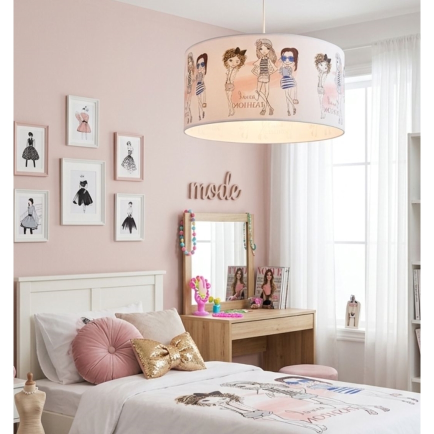 Dječji luster GIRLS VIBES 1xE27/60W/230V Ø 40 cm za djevojčice