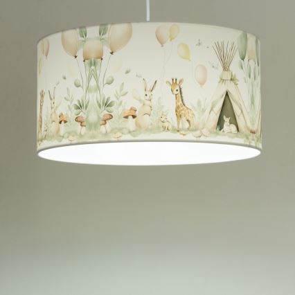 Dječji luster KIDS ROOM 1x E27/60W/230V Ø 40 cm sa motivom životinjica