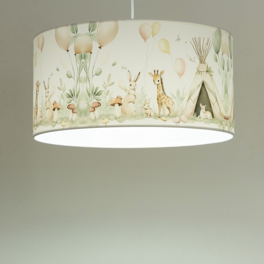 Dječji luster KIDS ROOM 1x E27/60W/230V Ø 40 cm sa motivom životinjica