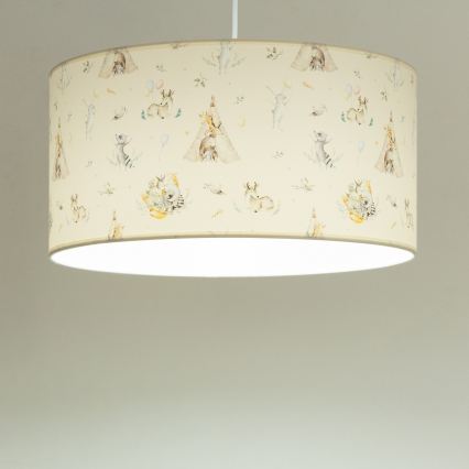 Dječji luster KIDS ROOM 1xE27/60W/230V, promjer 40 cm, s motivom životinja