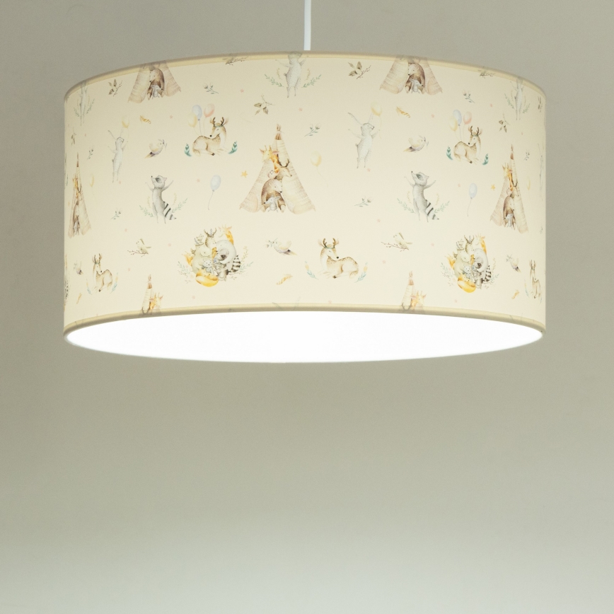 Dječji luster KIDS ROOM 1xE27/60W/230V, promjer 40 cm, s motivom životinja