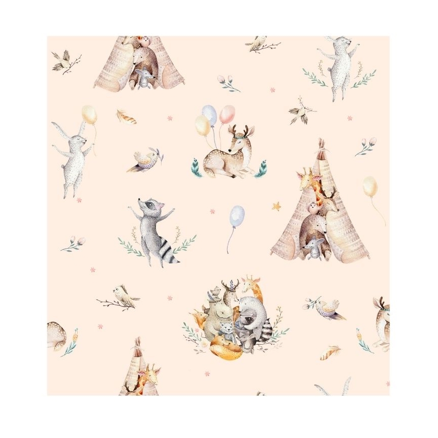 Dječji luster KIDS ROOM 1xE27/60W/230V, promjer 40 cm, s motivom životinja