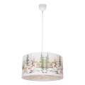 Dječji luster KIDS ROOM 1xE27/60W/230V promjer 40 cm s motivom životinja