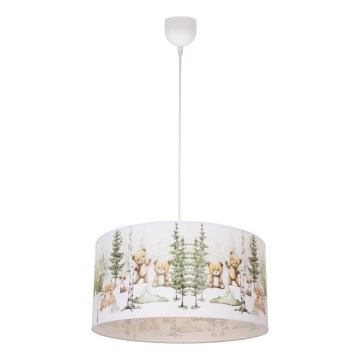 Dječji luster KIDS ROOM 1xE27/60W/230V promjer 40 cm s motivom životinja
