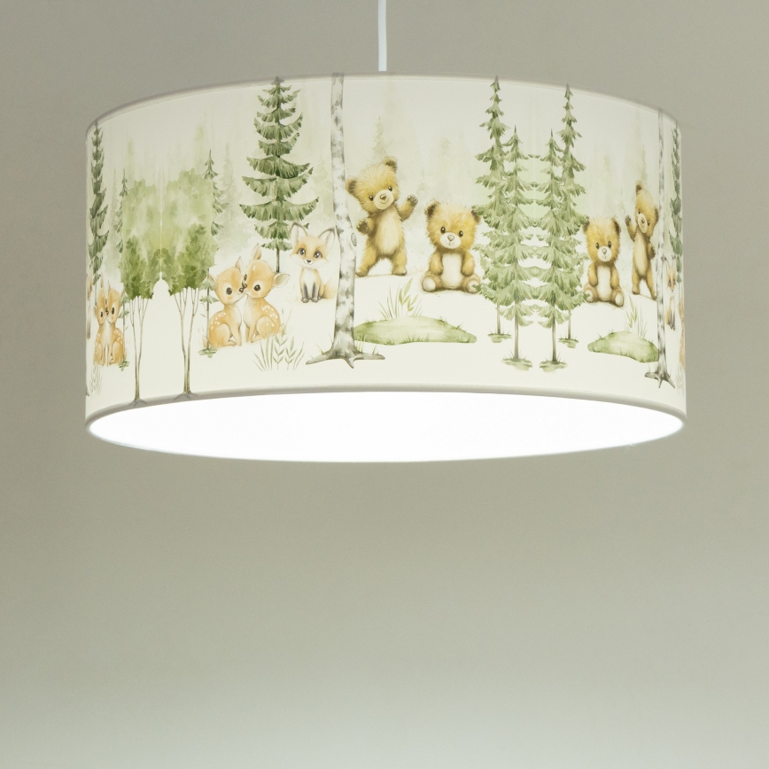 Dječji luster KIDS ROOM 1xE27/60W/230V promjer 40 cm s motivom životinja