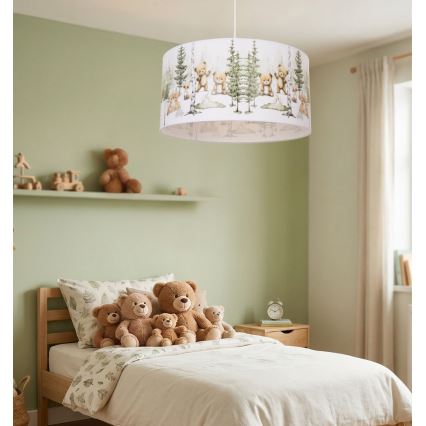 Dječji luster KIDS ROOM 1xE27/60W/230V promjer 40 cm s motivom životinja