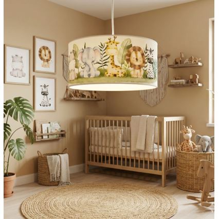 Dječji luster KIDS ROOM 1xE27/60W/230V Ø 40 cm džungla