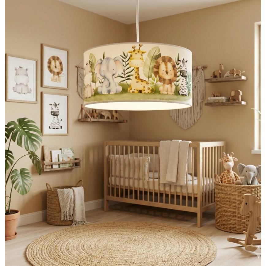 Dječji luster KIDS ROOM 1xE27/60W/230V Ø 40 cm džungla