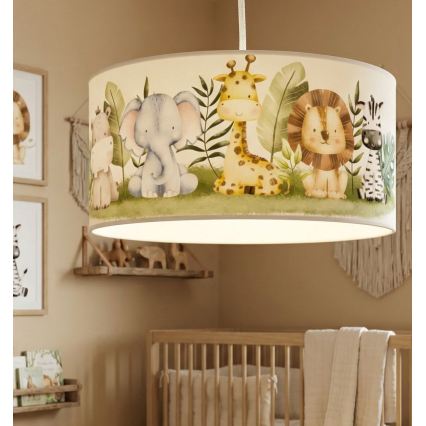 Dječji luster KIDS ROOM 1xE27/60W/230V Ø 40 cm džungla