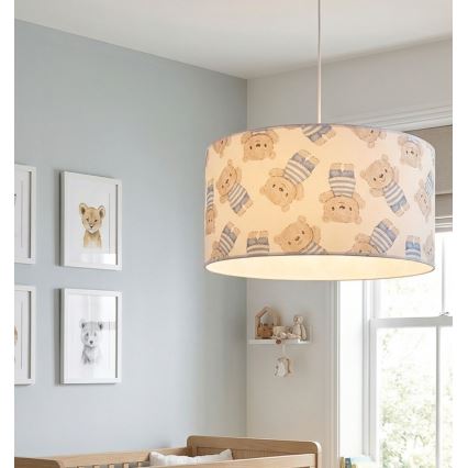 Dječji luster KIDS ROOM 1xE27/60W/230V Ø 40 cm medvjedić