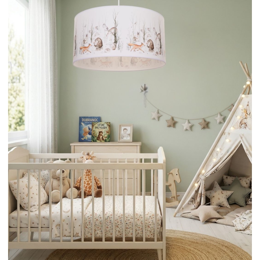 Dječji luster KIDS ROOM 1xE27/60W/230V Ø 40 cm s motivom životinja