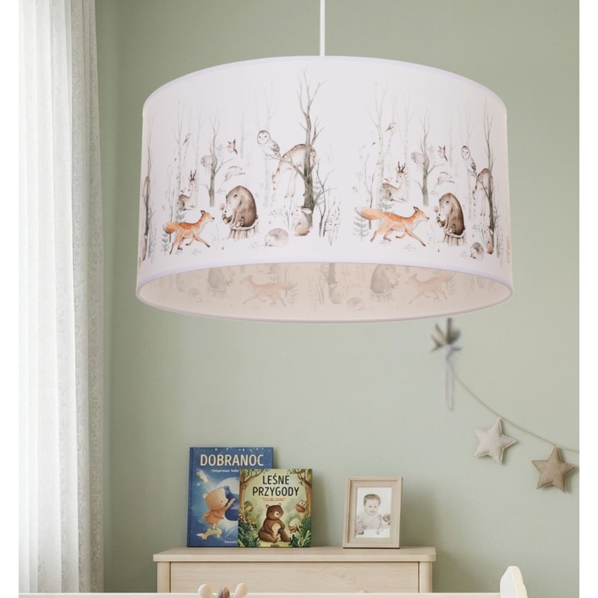 Dječji luster KIDS ROOM 1xE27/60W/230V Ø 40 cm s motivom životinja