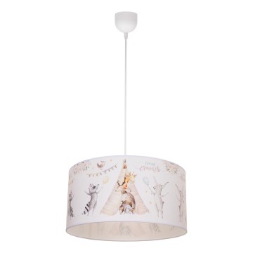 Dječji luster KIDS ROOM 1xE27/60W/230V Ø 40 cm s motivom životinjica