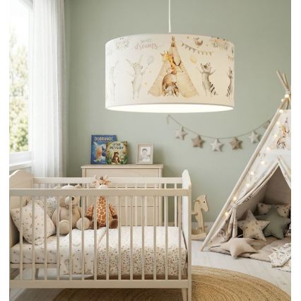 Dječji luster KIDS ROOM 1xE27/60W/230V Ø 40 cm s motivom životinjica